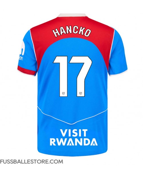Günstige Atletico Madrid David Hancko #17 3rd trikot 2025-26 Kurzarm Günstige Atletico Madrid David Hancko #17 3rd trikot 2025-26 Kurzarm